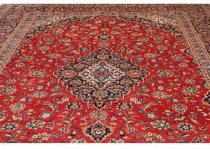 Tappeto Ardakan Medaglione Floreale Rosso Blu Scuro 297x395 Cm