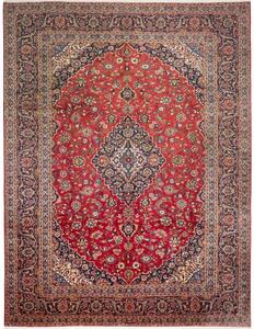 Tappeto Ardakan Medaglione Floreale Rosso Blu Scuro 297x395 Cm