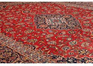 Tappeto Ardakan Medaglione Floreale Rosso Blu Scuro 297x395 Cm
