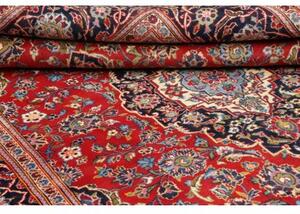 Tappeto Ardakan Medaglione Floreale Rosso Blu Scuro 198x295 Cm