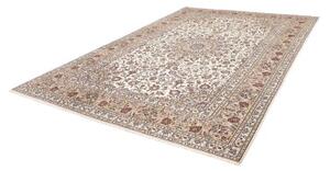 Tappeto Kashan Medaglione Floreale Avorio Rosso 240x348 Cm