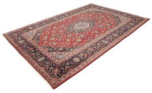 Tappeto Ardakan Medaglione Floreale Rosso Blu Scuro 198x295 Cm