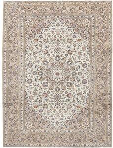 Tappeto Kashan Medaglione Floreale Avorio Beige 252x340 Cm