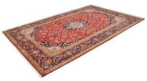 Tappeto Ardakan Medaglione Floreale Rosso Blu Scuro 197x300 Cm