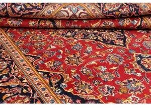 Tappeto Ardakan Medaglione Floreale Rosso Blu Scuro 197x300 Cm