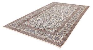 Tappeto Kashan Medaglione Floreale Avorio Blu 200x303 Cm