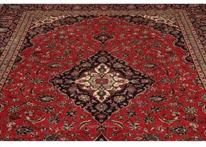 Tappeto Ardakan Medaglione Floreale Rosso Blu Scuro 242x357 Cm