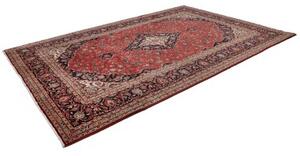 Tappeto Ardakan Medaglione Floreale Rosso Blu Scuro 242x357 Cm