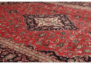 Tappeto Ardakan Medaglione Floreale Rosso Blu Scuro 242x357 Cm