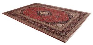 Tappeto Ardakan Medaglione Floreale Rosso Blu Scuro 242x357 Cm