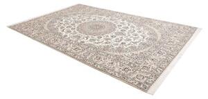 Tappeto Nain 6la Medaglione Floreale Avorio Blu 208x317 Cm