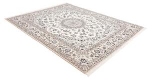 Tappeto Nain 6la Medaglione Floreale Avorio Blu 207x260 Cm