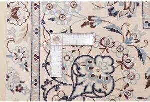 Tappeto Nain 6la Medaglione Floreale Avorio Blu 207x260 Cm