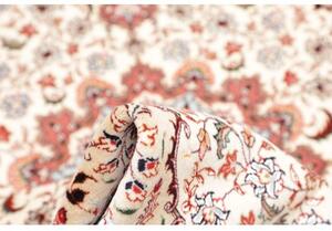 Tappeto Tabriz 50 Raj Medaglione Floreale Rosa Antico Avorio 102x150 Cm