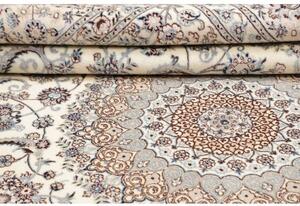 Tappeto Nain 6la Medaglione Floreale Avorio Blu 208x317 Cm