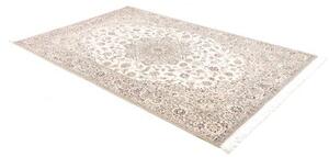 Tappeto Nain 6la Medaglione Floreale Avorio Blu Scuro 160x245 Cm