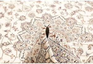 Tappeto Nain 6la Medaglione Floreale Avorio Blu Scuro 160x245 Cm