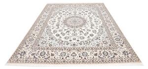 Tappeto Nain 6la Medaglione Floreale Avorio Blu 207x260 Cm