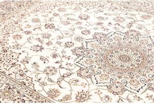 Tappeto Nain 6la Medaglione Floreale Avorio Blu Scuro 160x245 Cm
