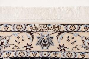 Tappeto Nain 6la Medaglione Floreale Blu Scuro Avorio 110x170 Cm