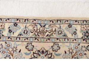 Tappeto Nain 6la Medaglione Floreale Avorio Blu 208x317 Cm