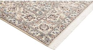 Tappeto Nain 6la Medaglione Floreale Avorio Blu 208x317 Cm