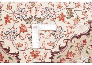 Tappeto Tabriz 50 Raj Medaglione Floreale Rosa Antico Avorio 102x150 Cm