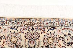 Tappeto Nain 6la Medaglione Floreale Avorio Blu Scuro 160x245 Cm