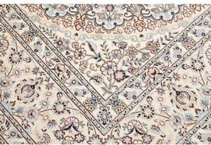 Tappeto Nain 6la Medaglione Floreale Avorio Blu 208x317 Cm