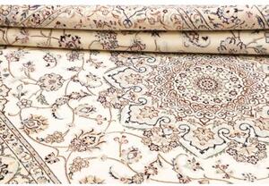 Tappeto Nain 6la Medaglione Floreale Avorio Blu Scuro 160x245 Cm