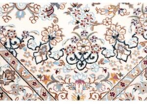 Tappeto Nain 6la Medaglione Floreale Avorio Blu 103x147 Cm
