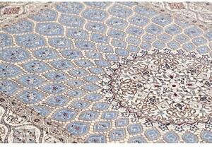 Tappeto Nain 6la Medaglione Azzurro Bianco 157x240 Cm