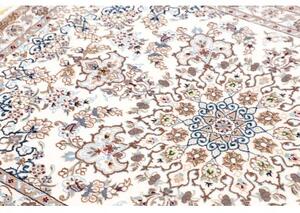 Tappeto Nain 6la Medaglione Floreale Avorio Blu 103x147 Cm