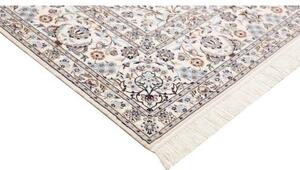 Tappeto Nain 6la Medaglione Floreale Avorio Blu 208x312 Cm