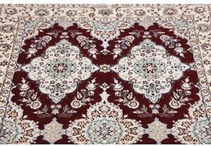 Tappeto Nain 6la Stilizzato Bordeaux Avorio 108x165 Cm