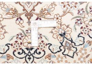 Tappeto Nain 6la Medaglione Floreale Avorio Blu 103x147 Cm