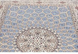 Tappeto Nain 6la Medaglione Azzurro Bianco 157x240 Cm