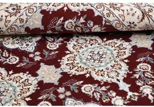 Tappeto Nain 6la Stilizzato Bordeaux Avorio 108x165 Cm