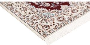 Tappeto Nain 6la Stilizzato Bordeaux Avorio 108x165 Cm