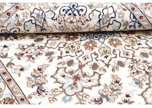 Tappeto Nain 6la Medaglione Floreale Avorio Blu 103x147 Cm
