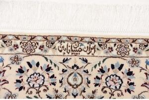 Tappeto Nain 6la Medaglione Floreale Blu Scuro Avorio 160x234 Cm