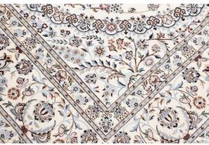 Tappeto Nain 6la Medaglione Floreale Avorio Blu 208x312 Cm