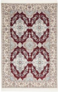 Tappeto Nain 6la Stilizzato Bordeaux Avorio 108x165 Cm