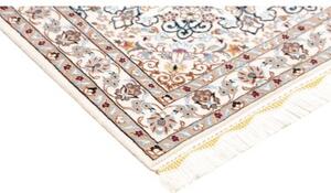 Tappeto Nain 6la Medaglione Floreale Avorio Blu 103x147 Cm