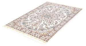 Tappeto Nain 6la Medaglione Floreale Avorio Blu 103x147 Cm