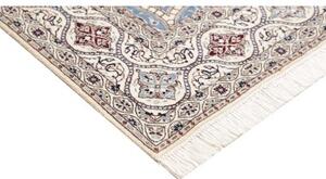 Tappeto Nain 6la Medaglione Azzurro Bianco 157x240 Cm