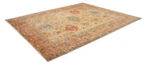 Tappeto Kazak Fine Stilizzato Beige Rosso 254x307 Cm