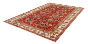 Tappeto Kazak Fine Stilizzato Rosso Avorio 198x298 Cm