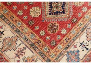 Tappeto Kazak Fine Stilizzato Rosso Avorio 198x298 Cm
