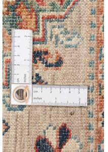 Tappeto Kazak Fine Geometrico Beige Rosso Corsia 83x256 Cm